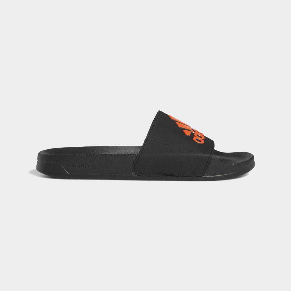 Adidas Men's Adilette Shower Slides Black/Orange Ireland EE9015